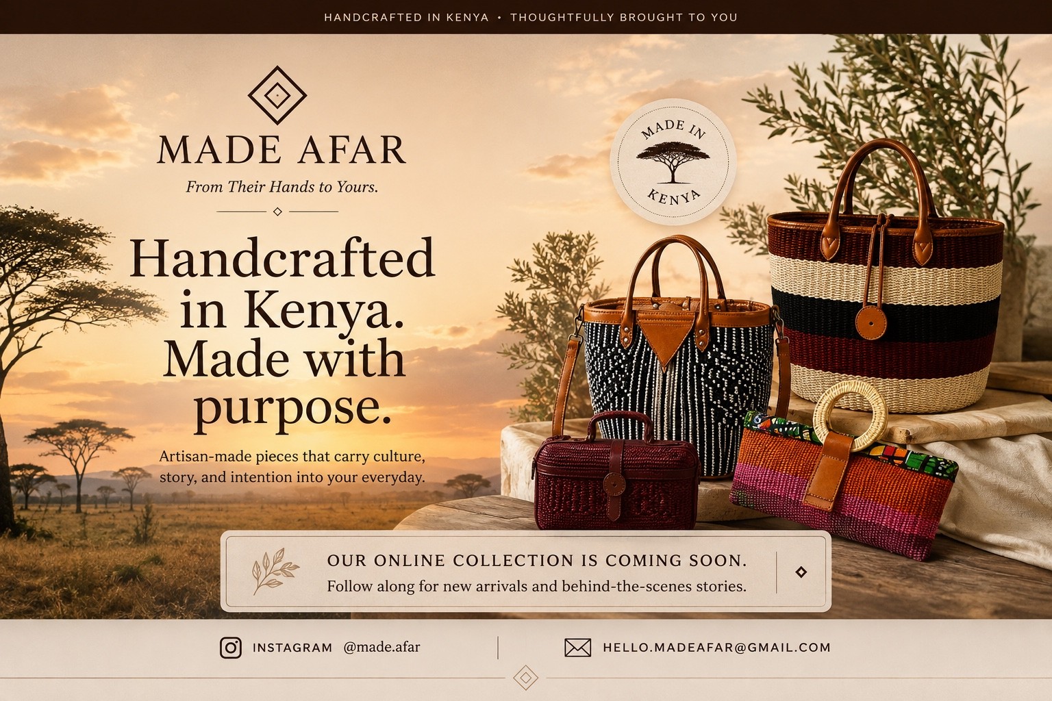 Made Afar — handcrafted in Kenya, made with purpose.